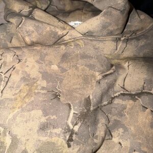 Garage Camouflage Hoodie Sweater - Brown and Tan